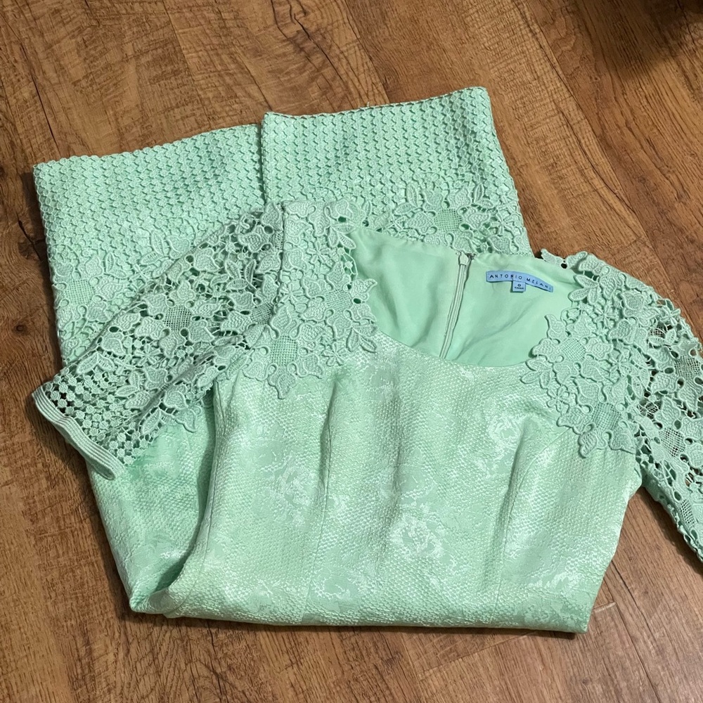 Antonio Melani Mint Green MIDI Dress - Picture 15 of 16